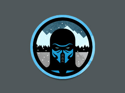 Mortal Kombat Sub-Zero badge subzero video game mortal kombat