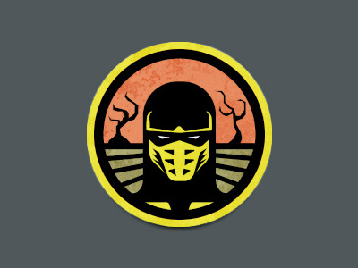 Mortal Kombat Scorpion Badge