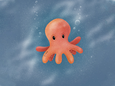 Octo animal drawing hand drawn illustration ocean oceans octopus procreate sea sea animals