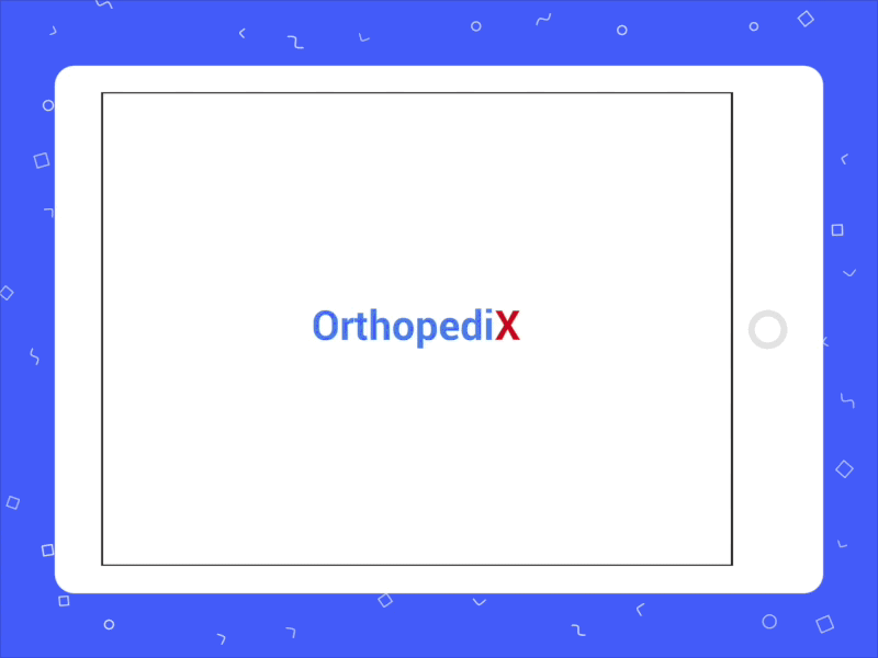 Orthopedix App application interaction ios medical tablet ui ux