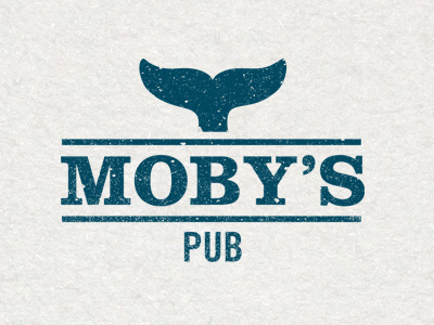 Moby's Pub branding identity logo pub whale