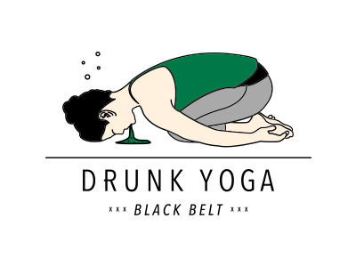 Drunk Yoga Black Belt beer drunk drunk yoga drunken workout yoga