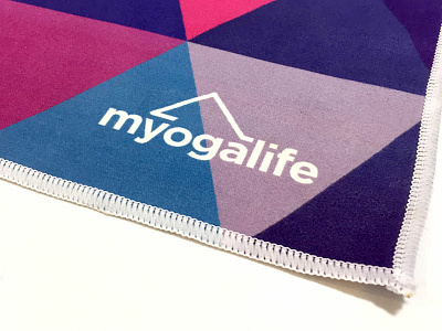 Myogalife hot yoga towels branding hot yoga logo towel yoga