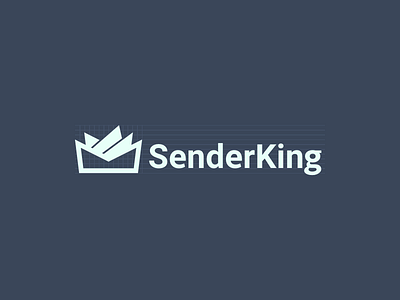 Typography & Logo branding king logo senderking symbol