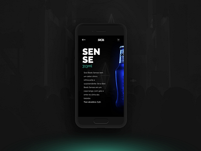 Beer UI Concept app beats beer blue dark drink sketch skol