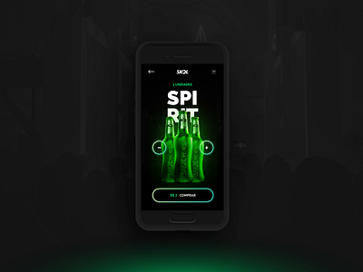 Beer UI Concept app beats beer dark drink green skol ui visual