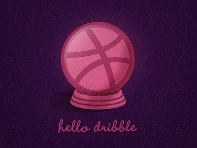 Hello Dribble design illustration vector