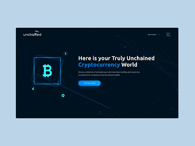 Cryptocurrency - Creative concept creative design cryptocurrency homepage design
