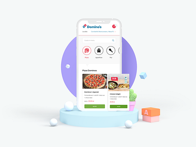 Domino's Pizza APP - QR Menu