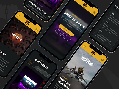 eSports Community - Gamers & Non-gamers dark ui esports events game events game website games games design gaming online gaming ps4 tournaments xbox