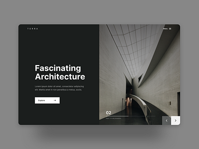 Fascinating Architecture clean dailyui minimal ui uidesign website