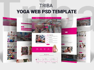 Triba- Yoga Web PSD Template