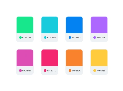 Bright Palette branding color color palette color scheme colorful colors palette ui ux