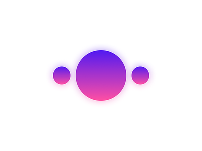 Charming gradient icon logo
