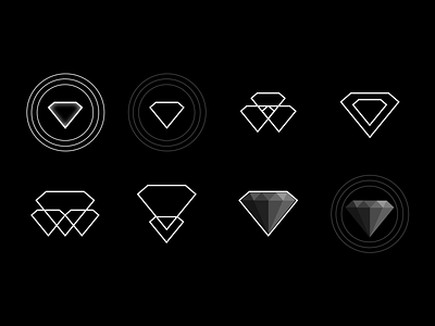 Dark Logo Varients by Mira Violet on Dribbble