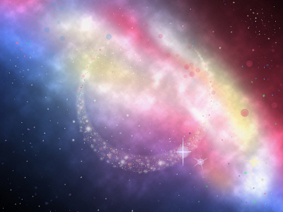 Sailor Moon Space Scape background black white blue crescent crescent moon galaxy illustration moon moonlight pink purple red sailor moon space stars yellow