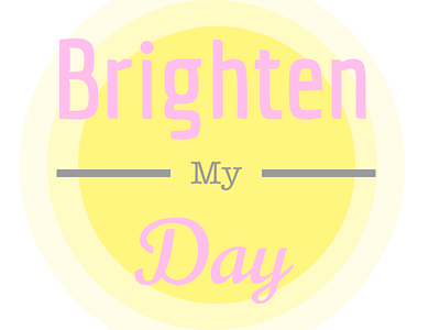 Brighten My Day app branding gold icon illustration logo pink sketch solar sun sun logo typography ux vector yellow