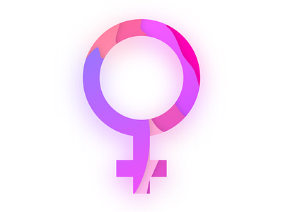 Gender? amethyst blue design female gender icon illustration pink purple vector