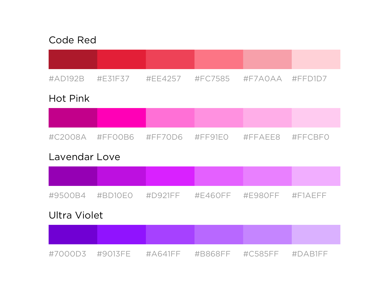 Color Pallet by Mira Violet on Dribbble