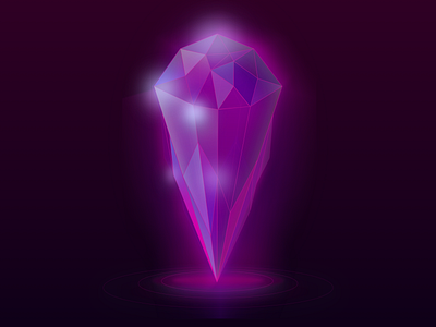 Magenta Crystal Light
