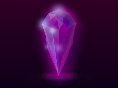 Magenta Crystal Light bright color bright pink concept crystal deep magenta gem gemstone glowing glowing crystal glows graphic design hot pink illustration jewel luminous magenta pink shine shiny shiny things