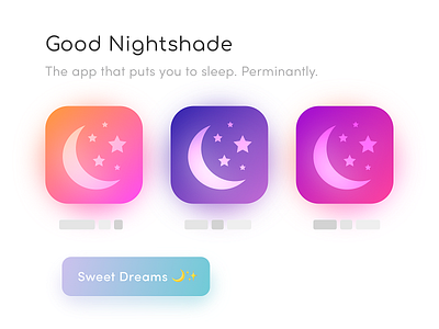 Good Nightshade abstract app icon app idea branding icon icons identity illustration illustrations letter logo mark mobile product design set type typography ui ux web design