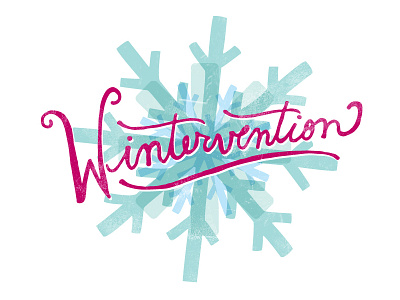 Wintervention snow snowflake winter women yellow