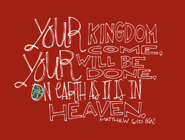 Matthew 6:10 bible earth father heaven matthew pray red verse