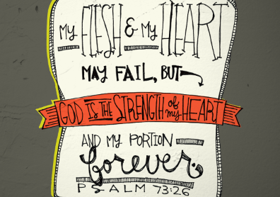 Psalm 73:26 bible daily day flesh gray heart pray psalm strength verse