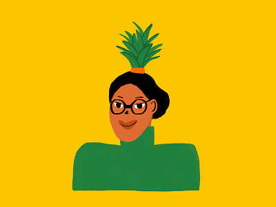 Pineapple Bun illustration pineapple
