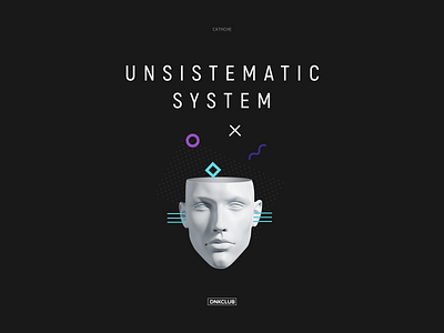 unsistematic system cover design illustration promo