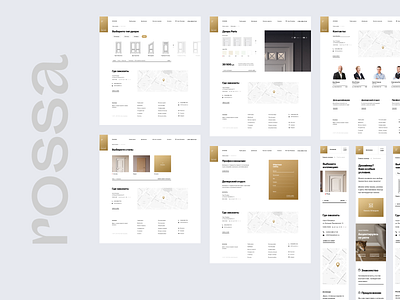 rossa design designs ecommerce interface ui uiux ux