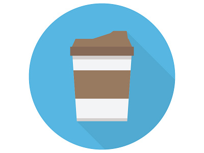 Coffee icon beverage breakfast cafe cappuccino coffee cup disposable drink espresso flat hot mug