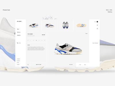 Product Card clean ecommerce minimalistic product card shop sneakers store ui ux