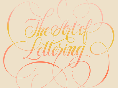 The art of lettering script spencerian handlettering