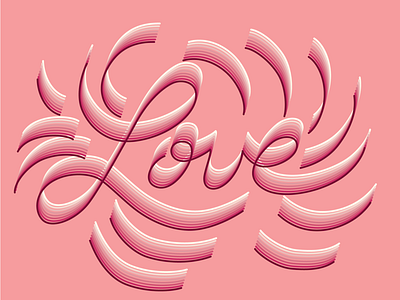 Love design hand lettering illustrator love