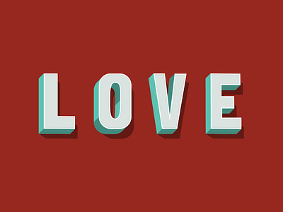 Love design hand lettering illustration type typography vector