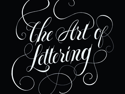 The Art Of Lettering calligraphy design goodtype goodtypetuesday hand lettering handmade font spencerian script