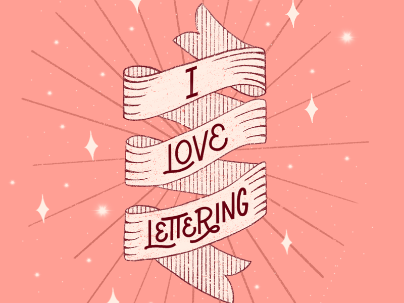 I 🖤 Lettering typography type letters lettering illustration handlettering