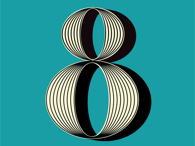 Number 8 by Heather Mueller on Dribbble