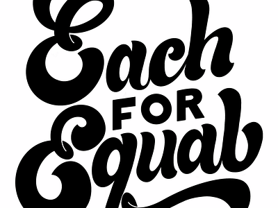 Each for Equal customtype eachforequal handlettering international womens day typism typography
