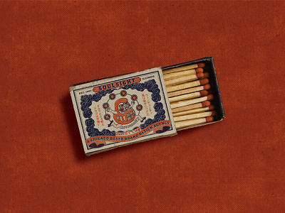 A Box of Matches: Windy City Daruma chicago halftone halftones illustration art matchbook vintage