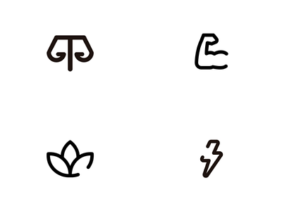 Icons for health product