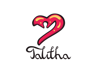 Logo Talitha branding calligraphy christianity community hand lettering logo logo design time2art