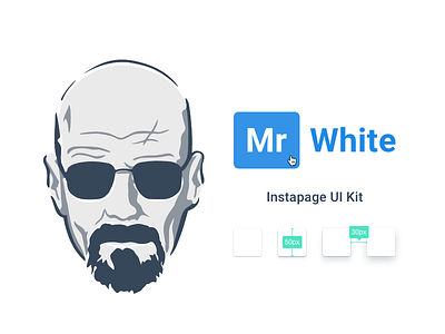 Mr White Uikit art design instapage product uikit user interface