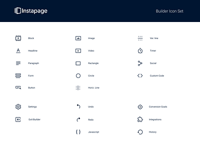 Builder Iconography icon set iconography product design