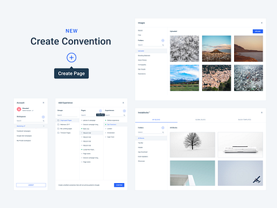New Create Convention component consistency convention design system pattern ux