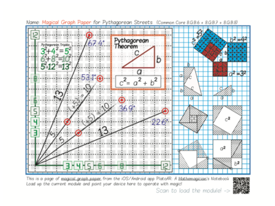 PlatoAR Magical Graph Paper - Pythagorean Streets