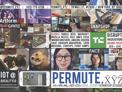 Permute Postcard 2019 app armarkers design print