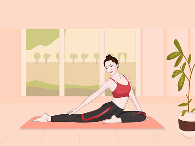 Love Yoga illustration